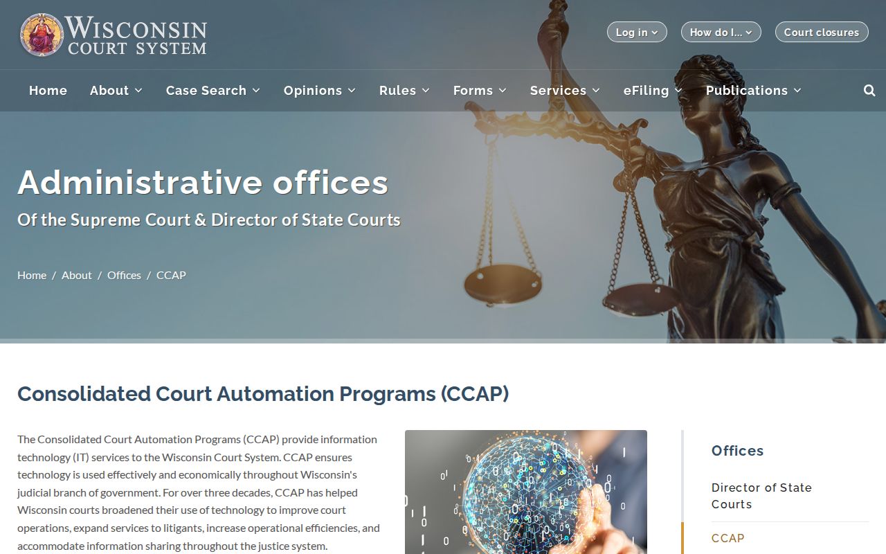 Calumet County case lookup and courthouse WCCA access