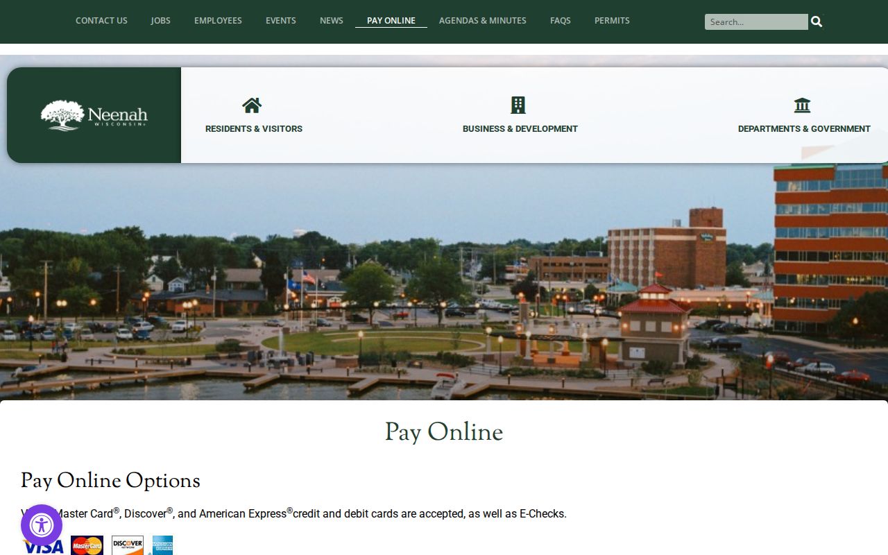 Menasha court docket official Menasha municipal payment instructions